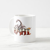 Witte Mok met een Scorpion Design (Voorkant links)