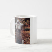 Witte Mok met Femininity Forest achtergrond (Voorkant links)