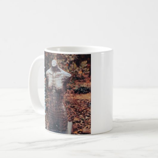 Witte Mok met Femininity Forest achtergrond (Voorkant links)