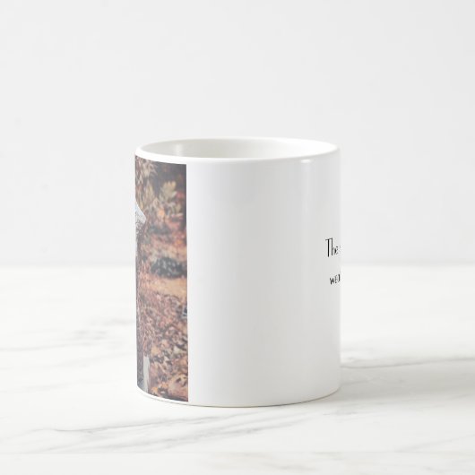 Witte Mok met Femininity Forest achtergrond (Center)