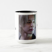Witte mok met Jimin afbeelding (Midden)