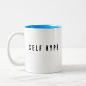 Witte Mok met zwarte #SelfHype Lettering (Links)