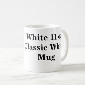 Witte Mok van 11 oz Classic White (Voorkant rechts)
