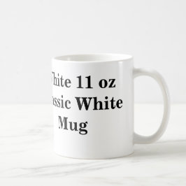 Witte Mok van 11 oz Classic White