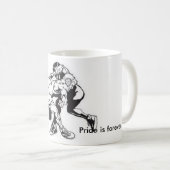 Witte Mok van 11 oz Klassieke witte rusteling (Voorkant rechts)