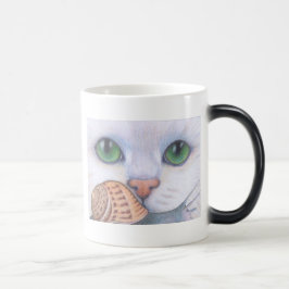 Witte Mok van kat en slak