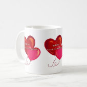 Witte Mok voor koffie en thee (Voorkant links)