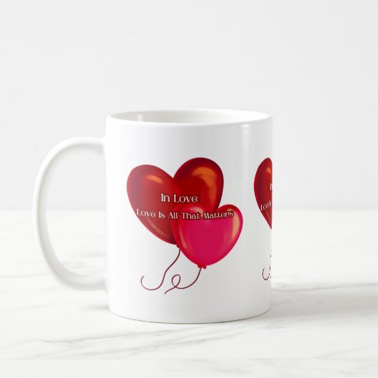 Witte Mok voor koffie en thee (Links)