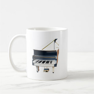 Witte mok voor pianokoffie