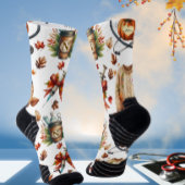 Witte Monogram Verpleegster Herfst Essentials Crew Sokken