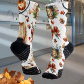 Witte Monogram Verpleegster Herfst Essentials Crew Sokken