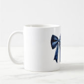 Witte Mooie Blauwe Strik Koffiemok (Links)