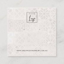 WITTE MOROCCAN TILE TEXTURE STUD EARRING DISPLAY