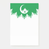 Witte moskee in Crescent Moon Ramadan Post-it® Notes (Voorkant)