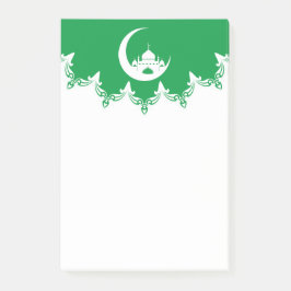 Witte moskee in Crescent Moon Ramadan Post-it® Notes