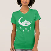 Witte Moskee in Halve Maan Fanous Ramadan T-shirt (Voorkant)