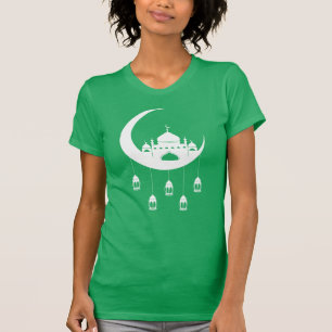 Witte Moskee in Halve Maan Fanous Ramadan T-shirt