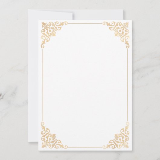 Witte Moslim Save The Date Aankondigingskaart (Achterkant)