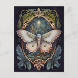 Witte Moth Briefkaart
