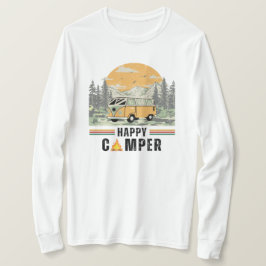 Witte Mountain Sunrise Camper Van Natuur T-shirt