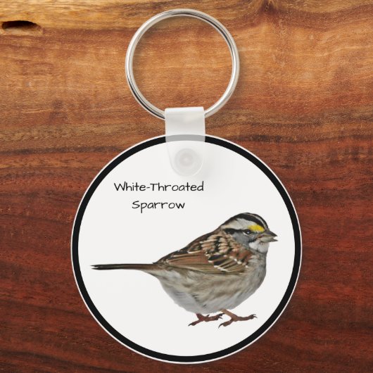 Witte mousserende sleutelhanger (Voorkant)