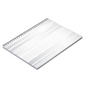 Witte mozaïek Tegels Notitieboek (Linkerzijde)