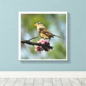 witte mug canvas afdruk (Insitu (Houten vloer))