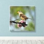 witte mug canvas afdruk (Insitu (Houten vloer))