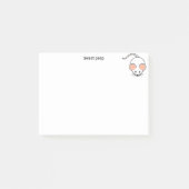 Witte muis en kalligrafie post-it® notes (Voorkant)