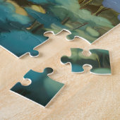 Witte muis in bloementuin legpuzzel (Zijkant)