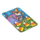 WITTE MUIS IN CANDY CORN GARDEN, KLEURRIJK EN SCHA MAGNEET (Rechterzijde)