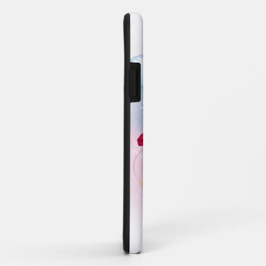 Witte muis met kerstmis Case-Mate iPhone case (Achterkant/rechts)