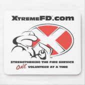 Witte Muismat met Logo (Voorkant)