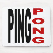 Witte muismat  PING PONG (Voorkant)