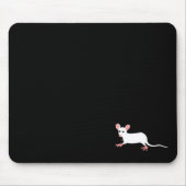 witte muismousepad muismat (Voorkant)