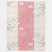 Witte muizen bij thuisfront fleece deken (Voorkant)