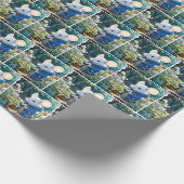 Witte muizen in de tuin cadeaupapier (Hoek)