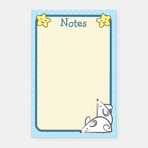 Witte muizen post-it® notes