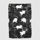 witte muizenhanddoek golfhanddoek (Voorkant)