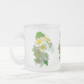 Witte multiflora Rozen Wilde bloem Matglas Koffiemok (Links)