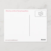 Witte munt met Skunk Trim door George Barbier Briefkaart (Achterkant)