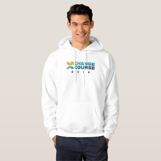 Witte muurschildering Hoodie (Voorkant volledig)