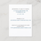 Witte muziek leraar/muzikant/akoestische gitaar visitekaartje (Achterkant)