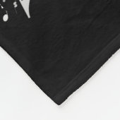 Witte muzieklare notities met dubbele ontwerpvlag fleece deken (Hoek)