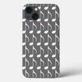 witte muzieknoten Case-Mate iPhone case (Achterkant)