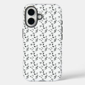 witte muzieknoten Case-Mate iPhone case (Achterkant)