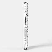 witte muzieknoten Case-Mate iPhone case (Achterkant / Rechts)