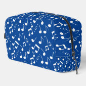 Witte muzieknoten Design Dopp Kit Bag Toilettasje (Rechterhoek)