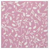Witte Muzieknoten Stof (Swatch)