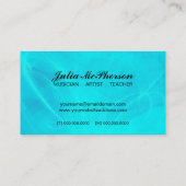 Witte Muzieknoten Visitekaartjes (Achterkant)